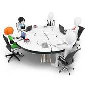 Round Table Discussion Clip Art