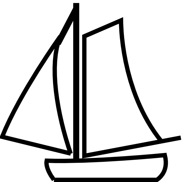 Row Boat Clipart Black And White