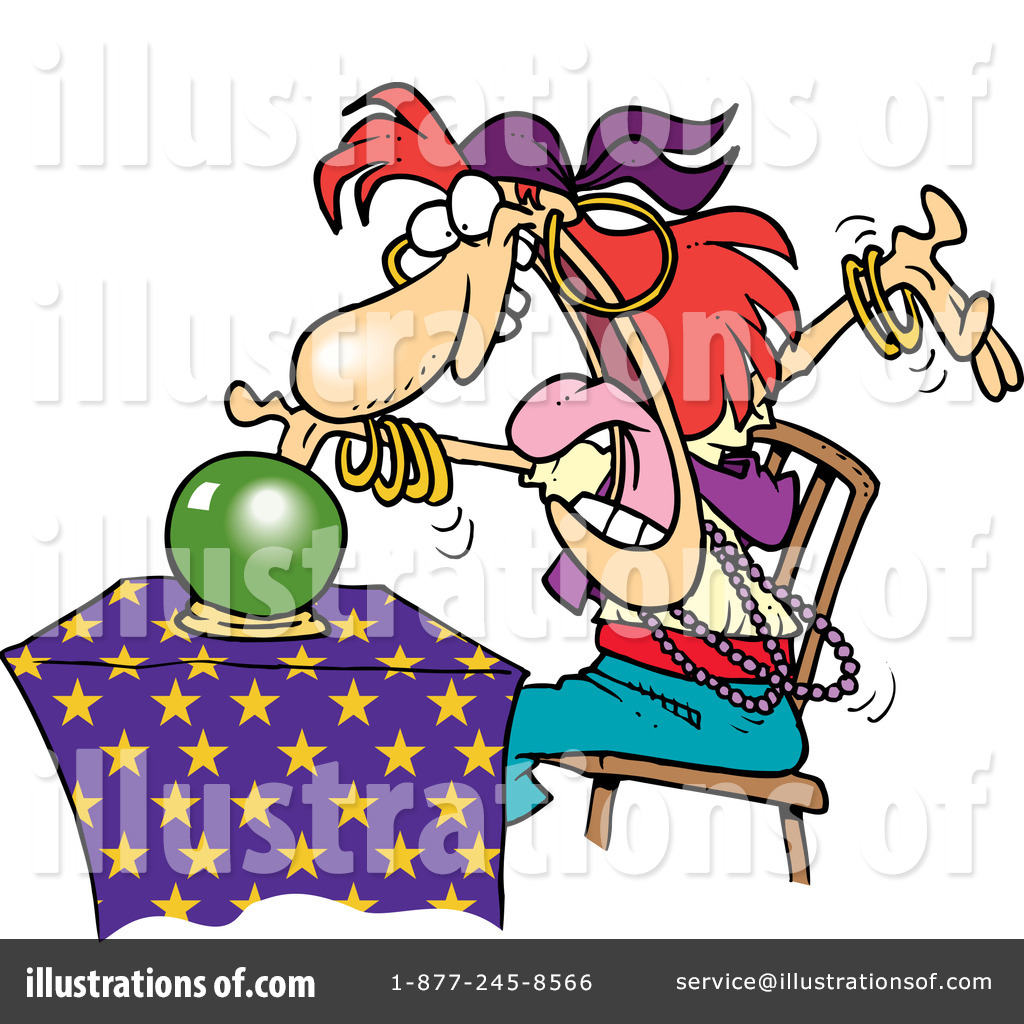 Royalty Free  Rf  Fortune Teller Clipart Illustration By Ron Leishman