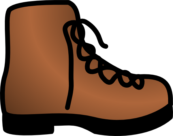 Simple Brown Boot Clip Art At Clker Com   Vector Clip Art Online