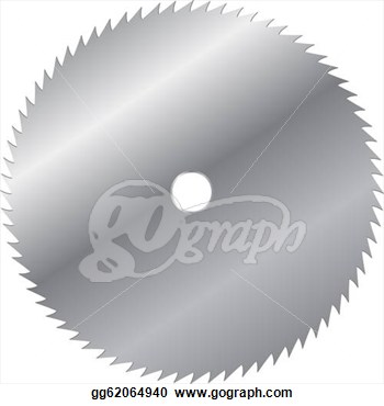 Vector Illustration Of Saw Blade  Clipart Drawing Gg62064940   Gograph