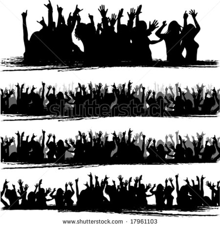 Vector Various Audience Silhouette   17961103   Shutterstock