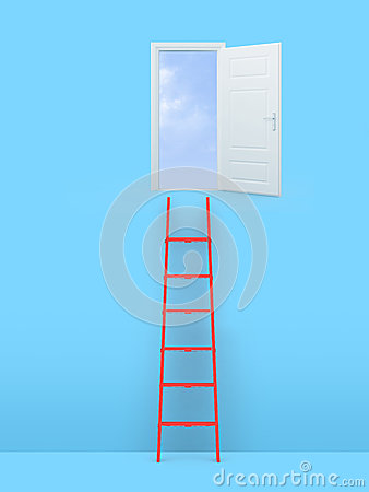 3d Career Ladder Clipart