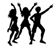 Adult Dance Fitness  Now Enrolling    Party Clip Art Dance Party    