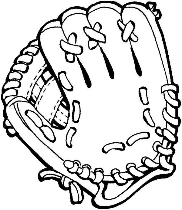 Baseball Glove Coloring Page   Download   Print Online Coloring Pages    