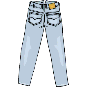 Cartoon Jeans Clipart
