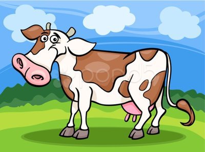 Cow Farm Animal Piirretty Kuva Graafinen Kuvitus Piirrokset