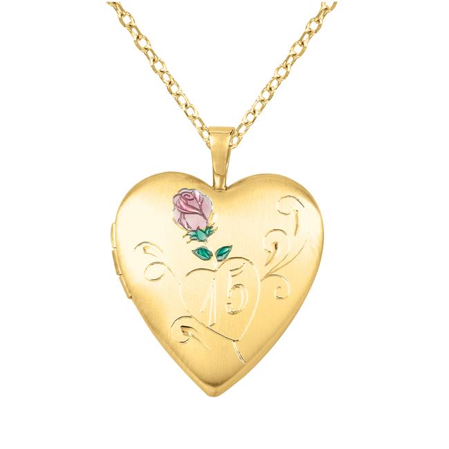 Displaying  17  Gallery Images For Gold Heart Locket Necklace