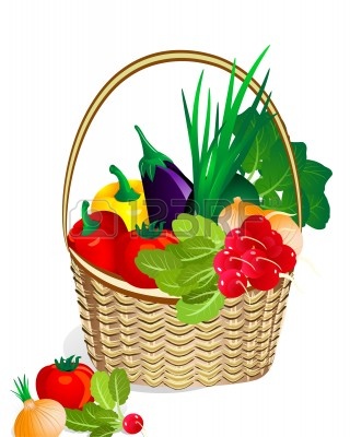 Fruit And Vegetables Basket 6460496 Vegetables In The Basket Jpg