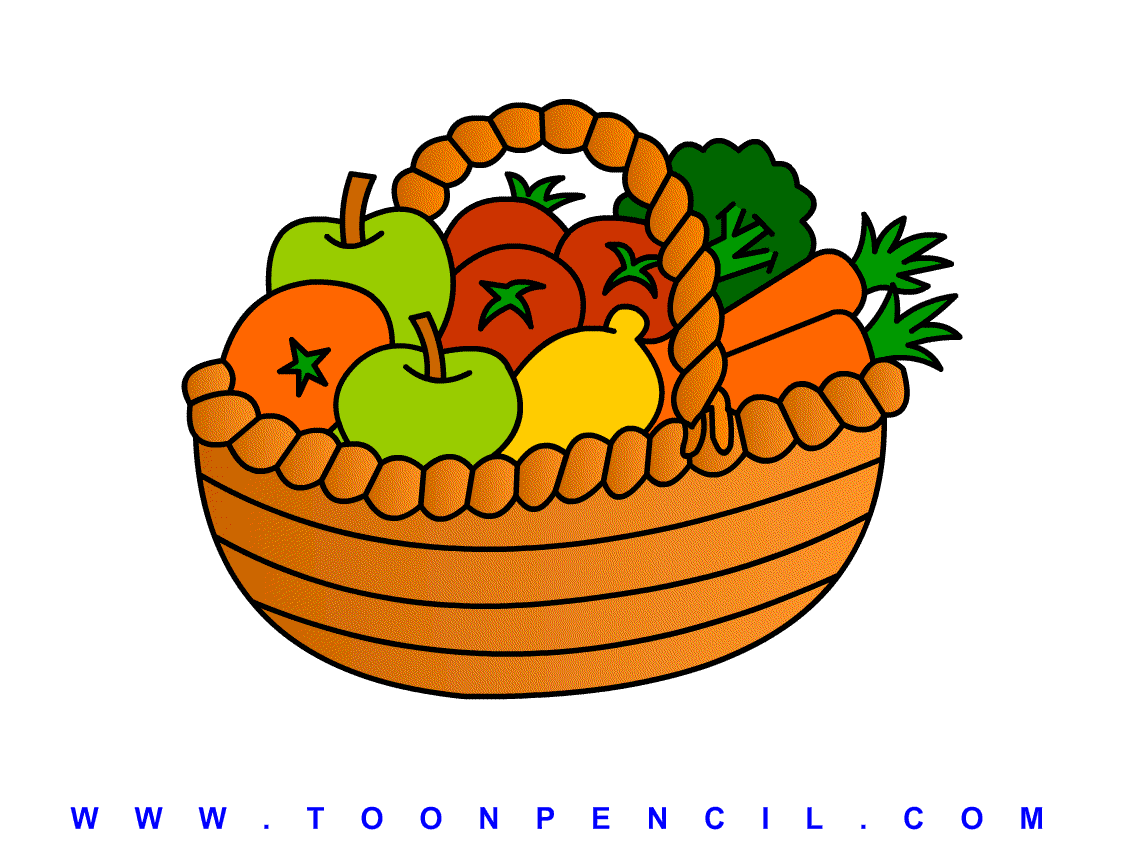 Fruit And Vegetables Basket   Clipart Panda   Free Clipart Images