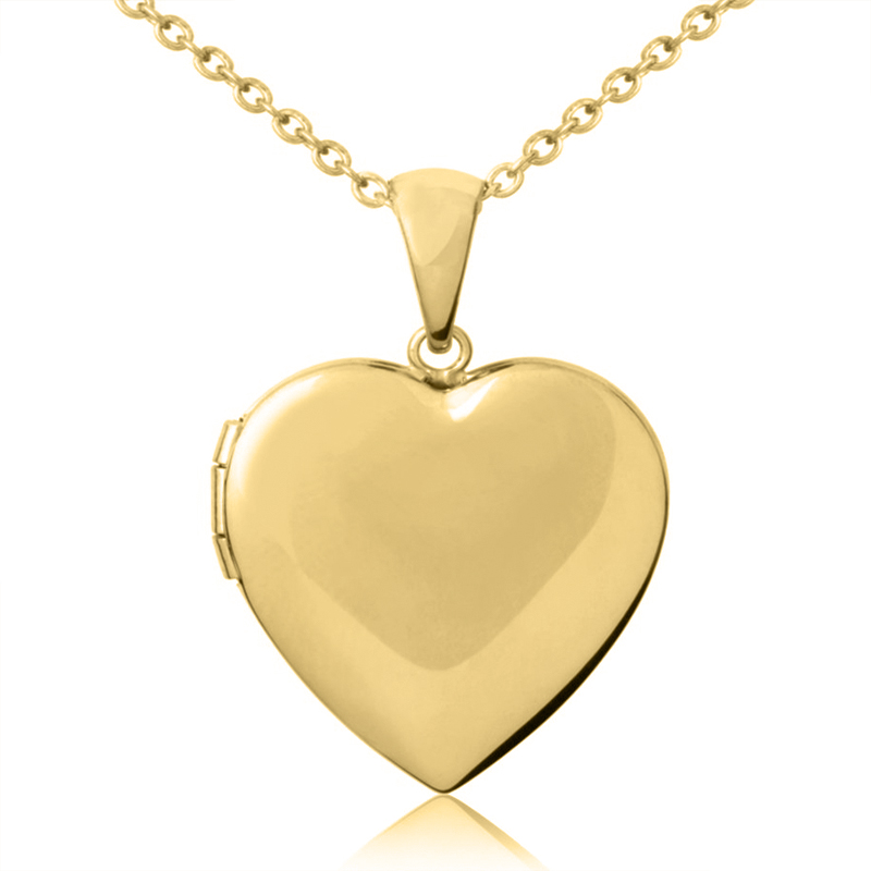 Heart Shaped 9ct Yellow Gold Locket  Can Be Personalised