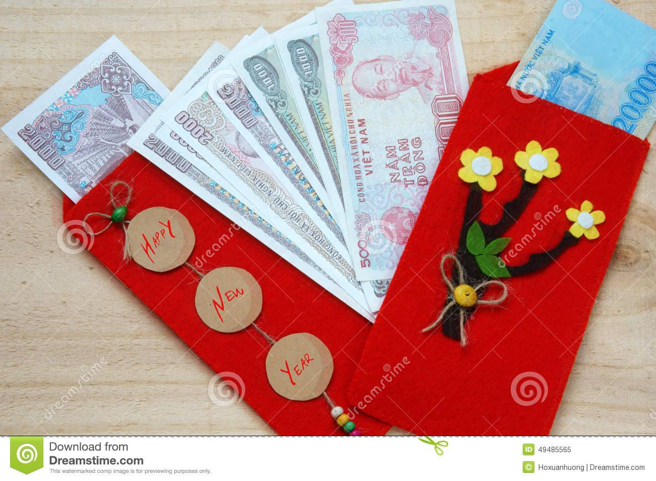 Of Vietnamese On Tet Is Lucky Money A Vietnam Traditional Culture