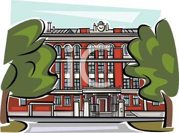 Royalty Free College Clip Art Buildings Clipart
