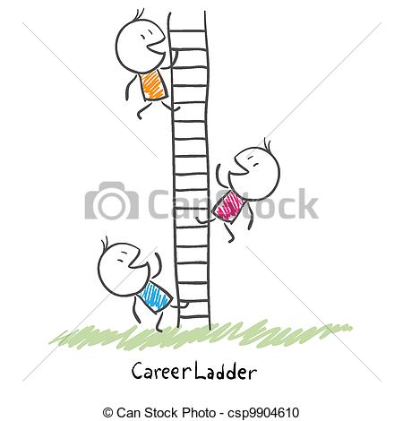 The Corporate Ladder  Conceptual Illustration Of Career   Csp9904610