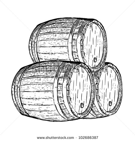 Vector Download   Engraving Wine Beer Barrel