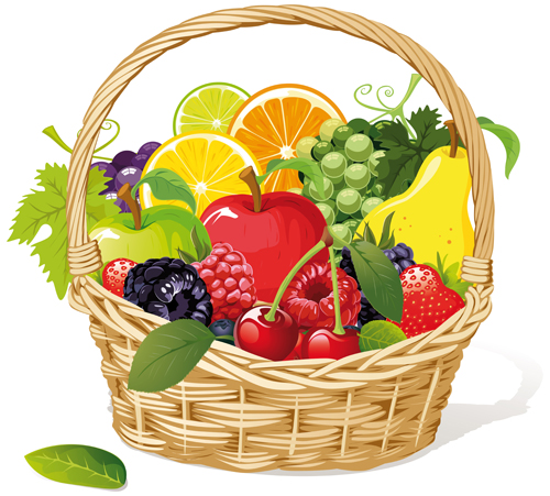     Vegetables And Fruits Vector 04 Download Name Vivid Fresh Vegetables