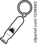 Whistle Clip Art Black And White 1238983 Clipart Of A Black And White