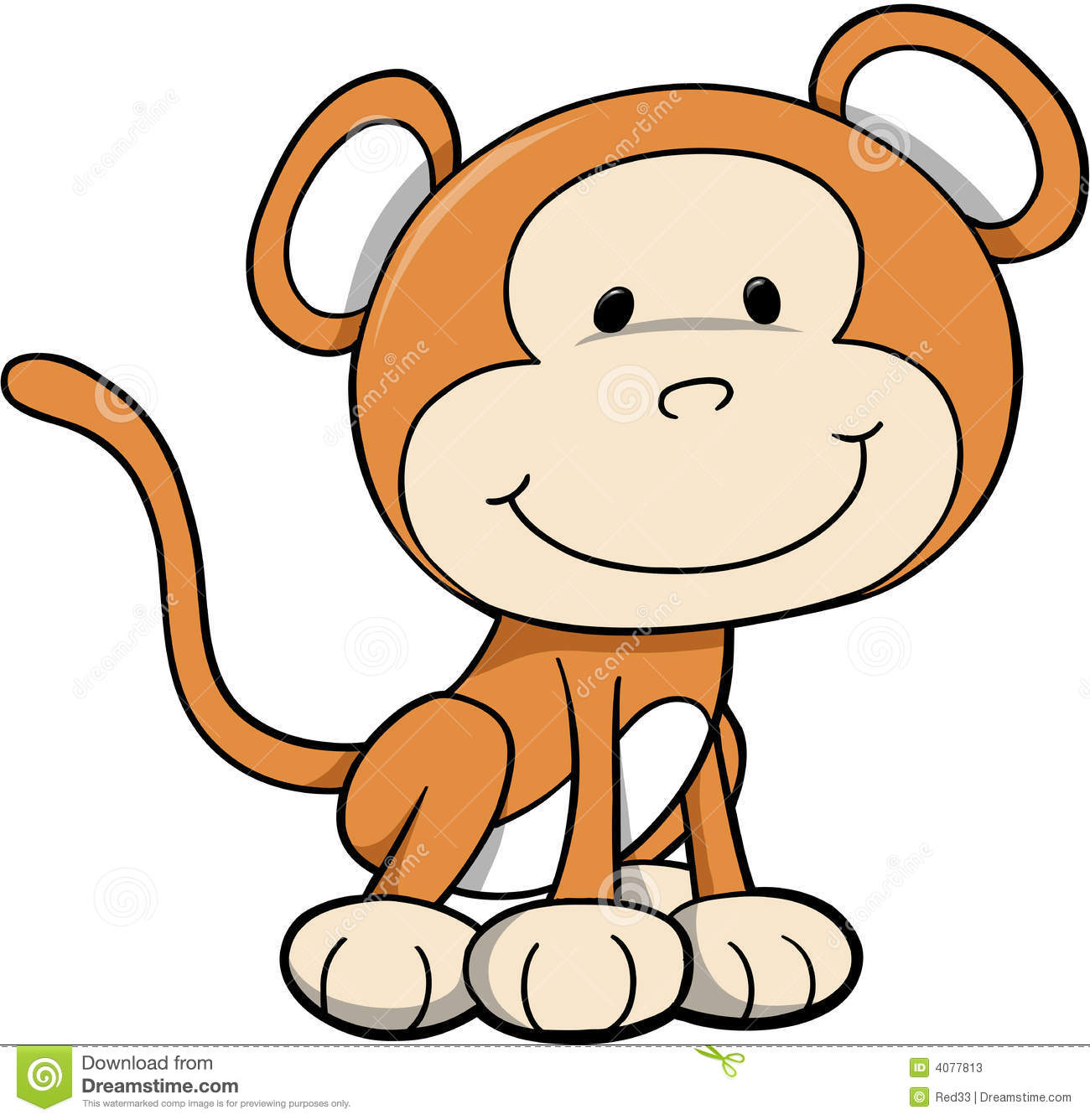 Wild Safari Monkey Stock Photos   Image  4077813