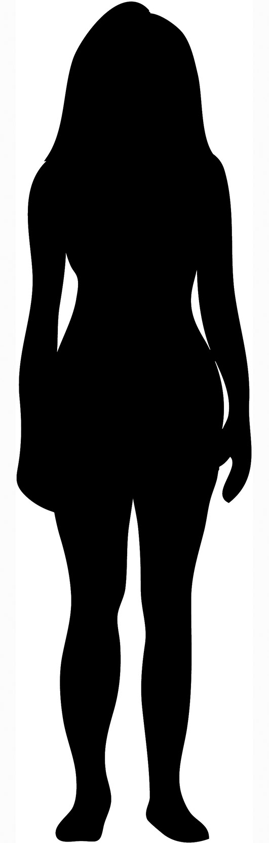 Woman With Short Hair Black Woman Silhouette Silhouette With Outline