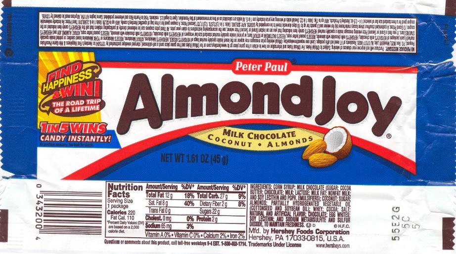Almond Joy Logo For Pinterest