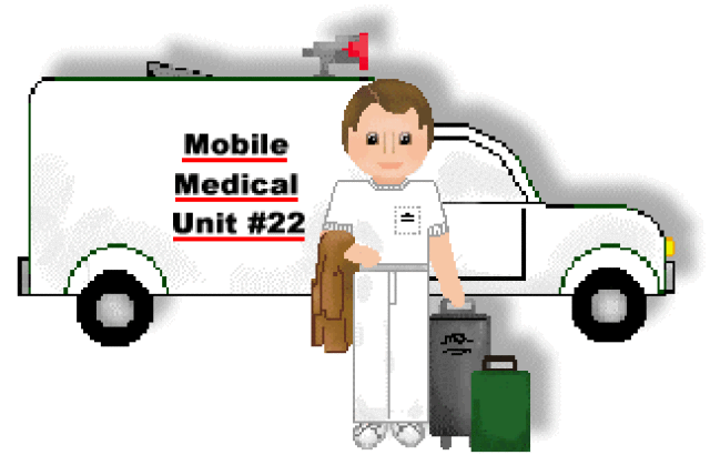     And A Mobile Medical Unit   Emergency Transportation Clip Art Shadowed