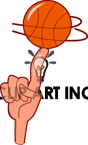 Cartoon Hand Spinning A Basketball