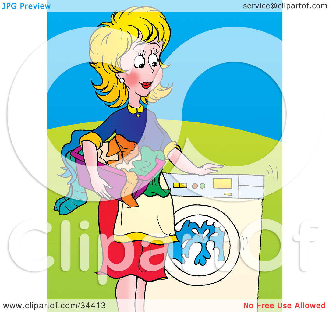 Clean Clothes Clipart Clipart Illustration Of A