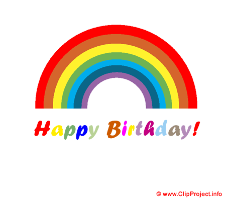 Clip Art Title  Rainbow Clip Art   Happy Birthday Clip Art Free