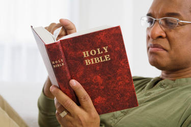 Man Reading Bible Man Reading The Bible 