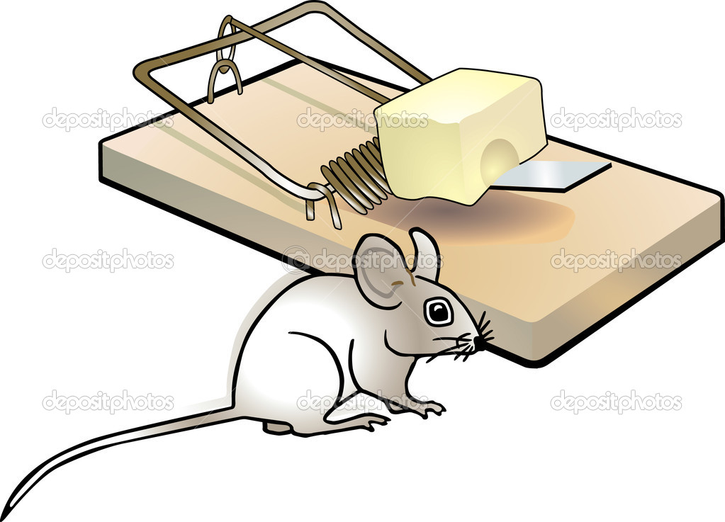 Mousetrap And Mouse   Stock Vector   Scusi0 9  2924413