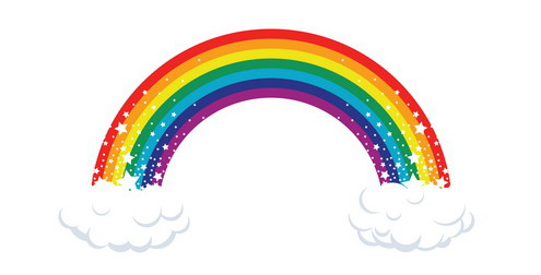 Rainbow With Clouds Clipart   Clipart Panda   Free Clipart Images