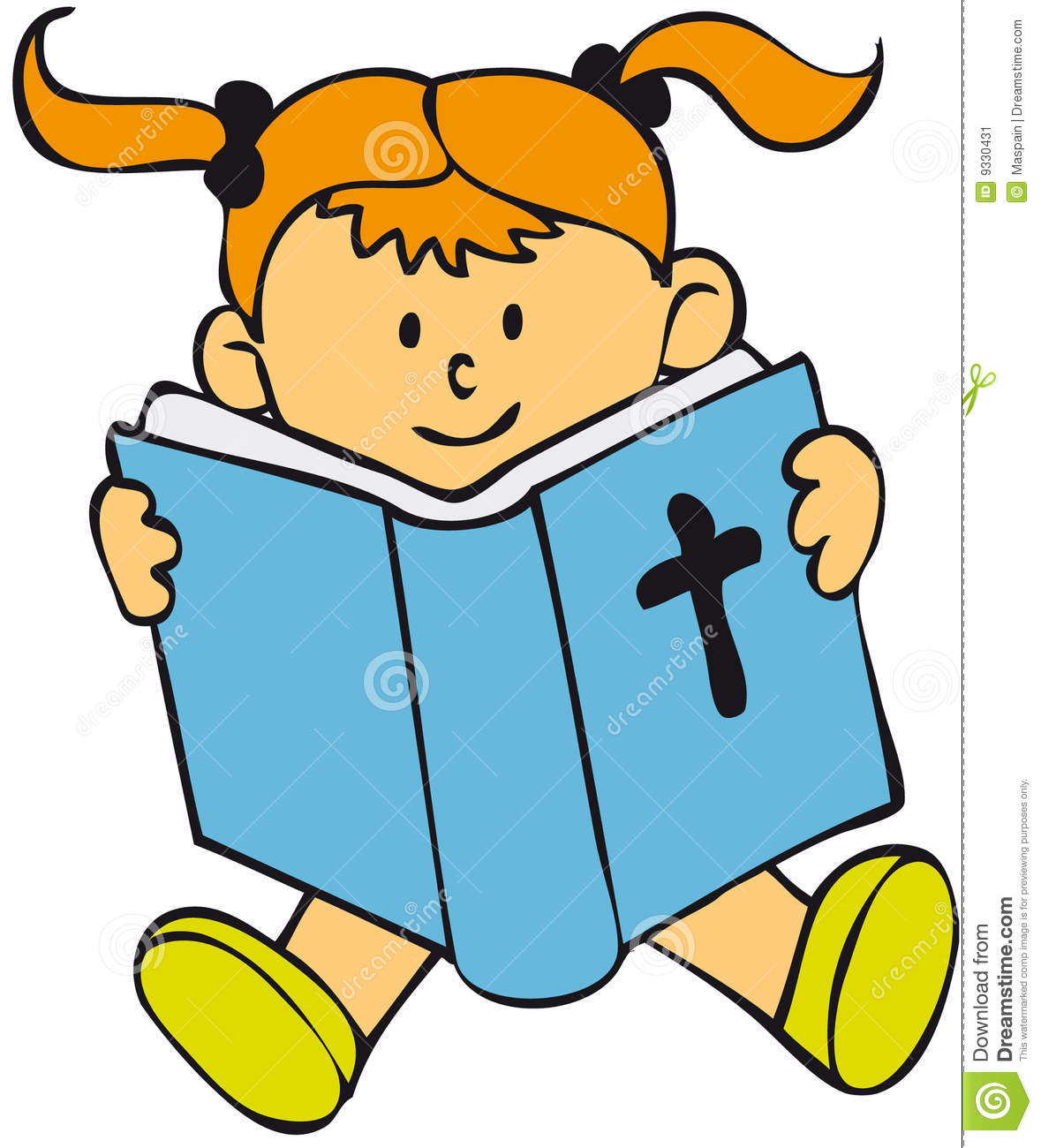 Reading Bible Clipart Girl Reading Clipart