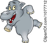 Royalty Free  Rf  Dancing Hippo Clipart Illustrations Vector