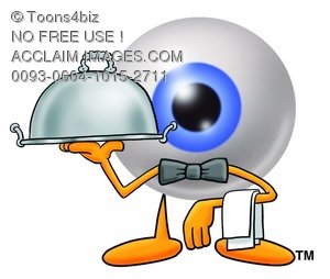 Stock Clipart Image Of A Cartoon Eye Ball Character   Acclaim Stock