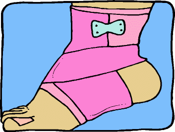 Ankle Clipart Bandaged Ankle Gif