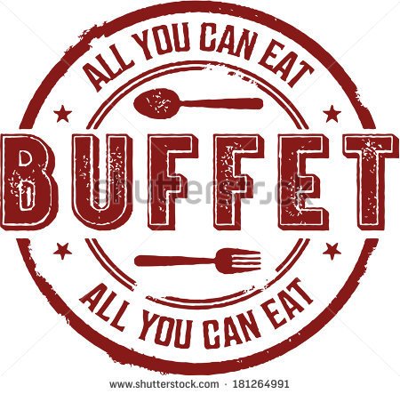 Brunch Buffet Clipart All You Can Eat Buffet Vintage