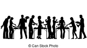 Buffet Illustrations And Clipart