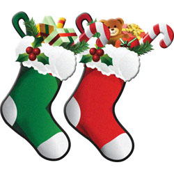 Christmas Clipart   Snowmen And Stockings   Modern