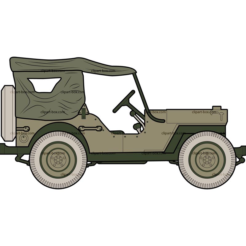 Clipart Jeep Willys   Royalty Free Vector Design