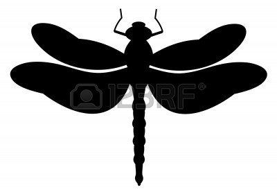 Dragonfly Clipart Black And White