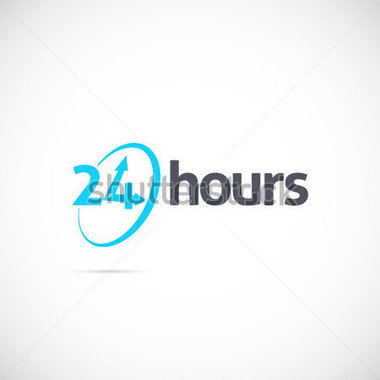 Food   Drinks   24 Hours Symbol Icon Or Signboard For Your Business