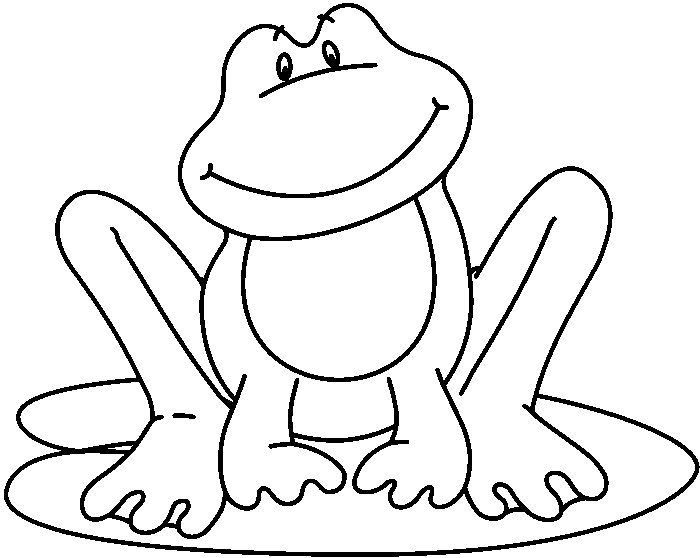 Funmozar   Frog Clipart Black And White