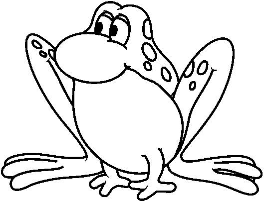 Funmozar   Frog Clipart Black And White