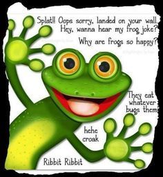 Funny Feel Better Clip Art   Funny Frog Joke More