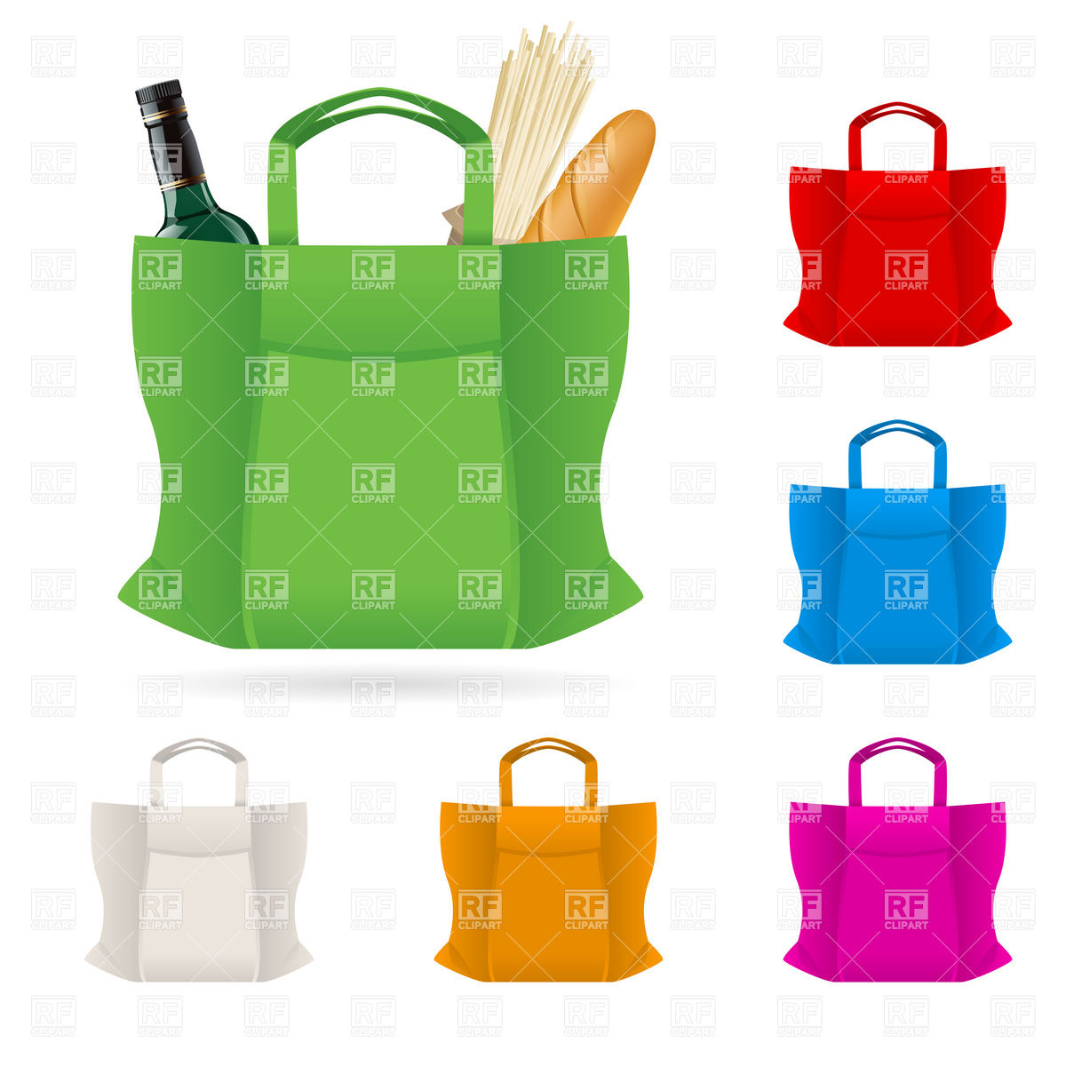 Grocery Shopping Bag Clipart Shopping Bags Clipart Images