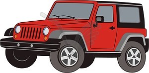 Jeep Wrangler   Vector Image