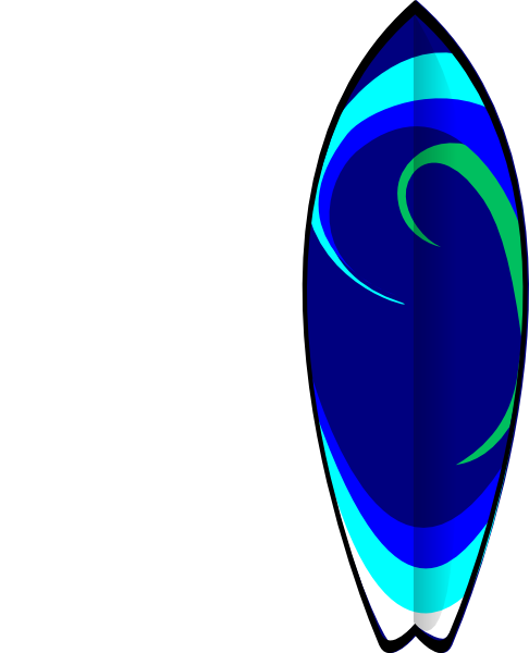 Surfboard Clip Art At Clker Com   Vector Clip Art Online Royalty Free