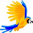 Terms  Animalsbirdbirdsparrotparrotsperchsilhouettesuntropical