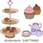 Afternoon Tea Cake Stand Clip Art Download 643 Clip Arts  Page 1