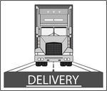 Big Heavy Truck On Road Delivery Symbol Delivery Truck Delivery